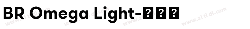 BR Omega Light字体转换